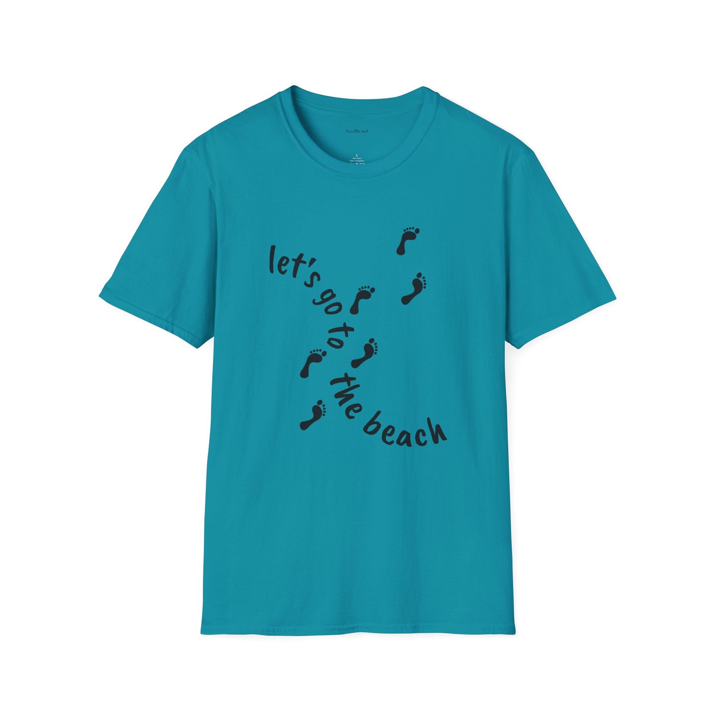 Let's go to the beach - Unisex Softstyle T-Shirt 100% Cotton Graphic