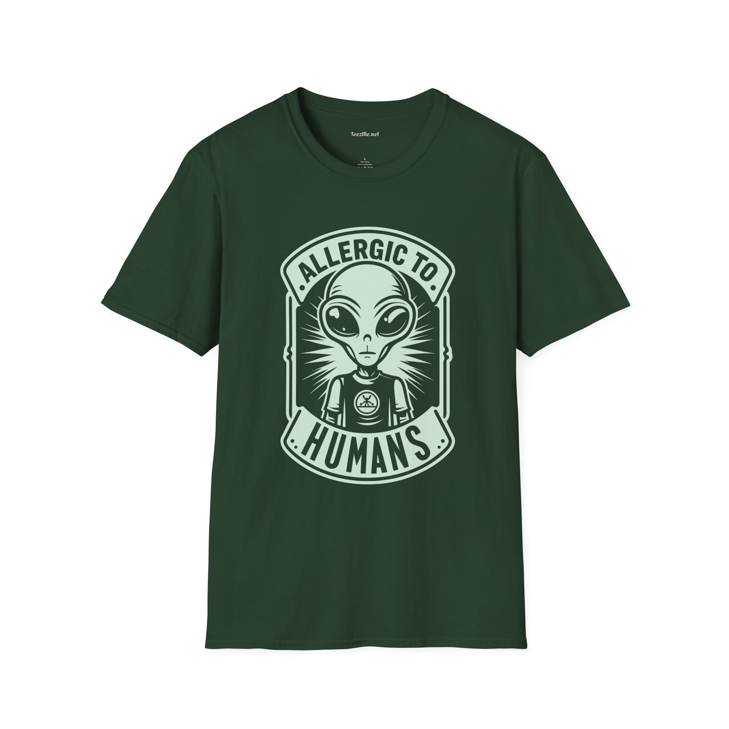 Allergic to Humans Unisex Softstyle T-Shirt 100% Cotton Graphic