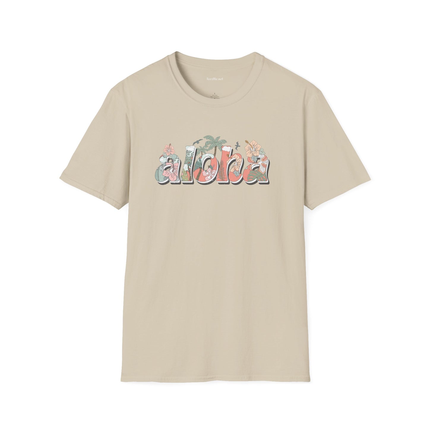 Aloha Unisex Softstyle T-Shirt 100% Cotton Graphic