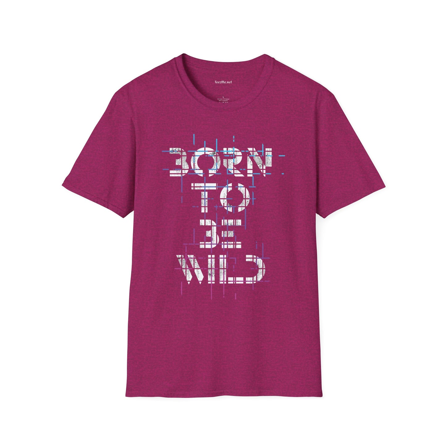 Born To Be Wild Unisex Softstyle T-Shirt 100% Cotton Graphic