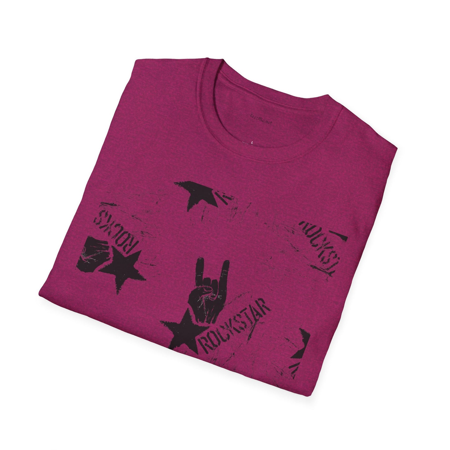 ROCK STAR illustation - Unisex Softstyle T-Shirt 100% Cotton Graphic