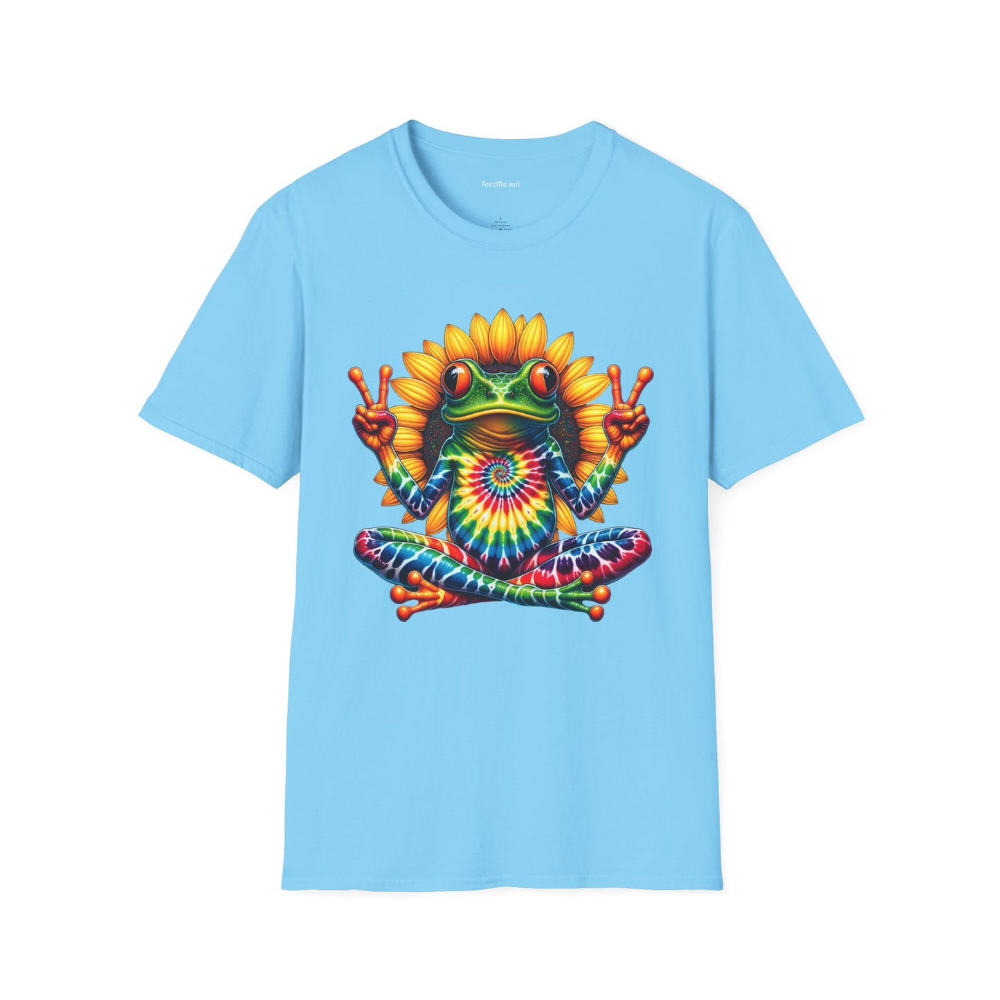 Peace Frog Tie-dye Unisex Softstyle T-Shirt 100% Cotton  #tarot