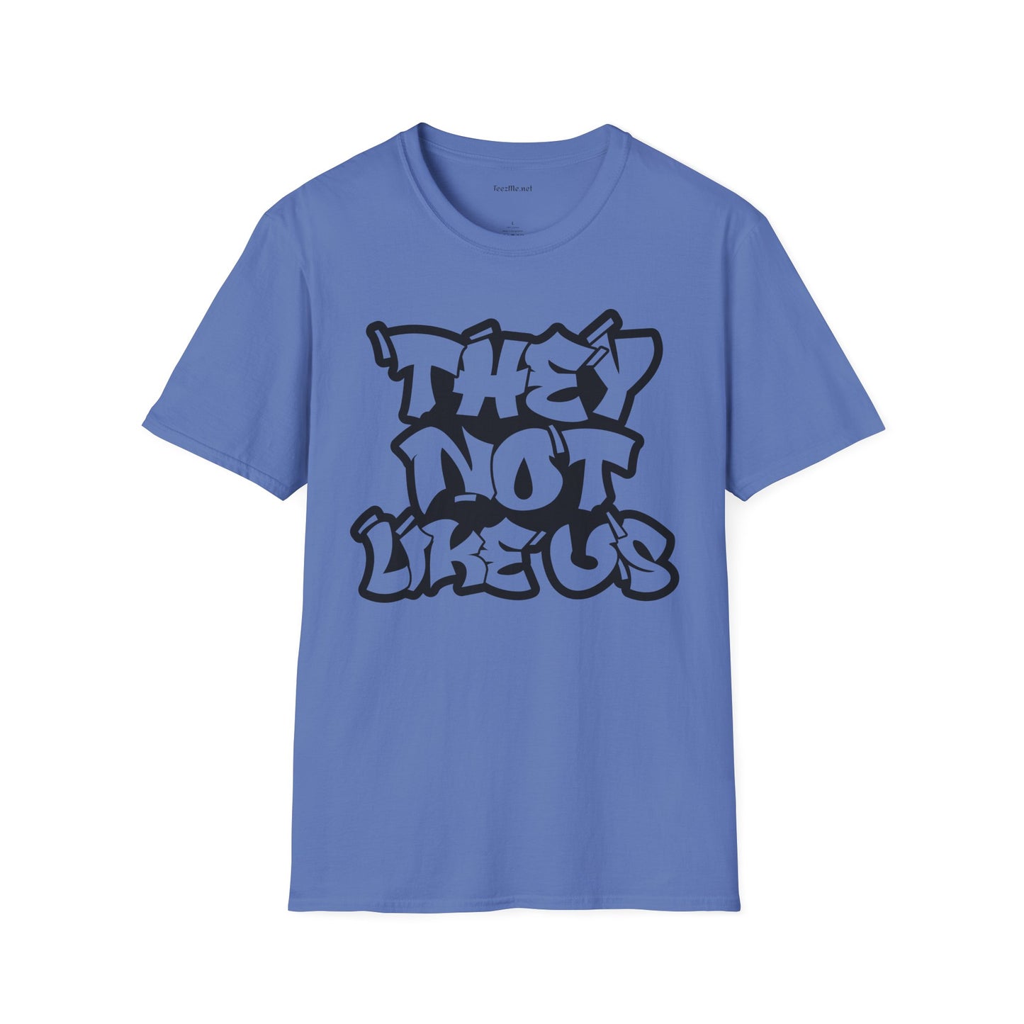They Not Like Us (outline) Unisex SoftStyle T-Shirt 100% Cotton