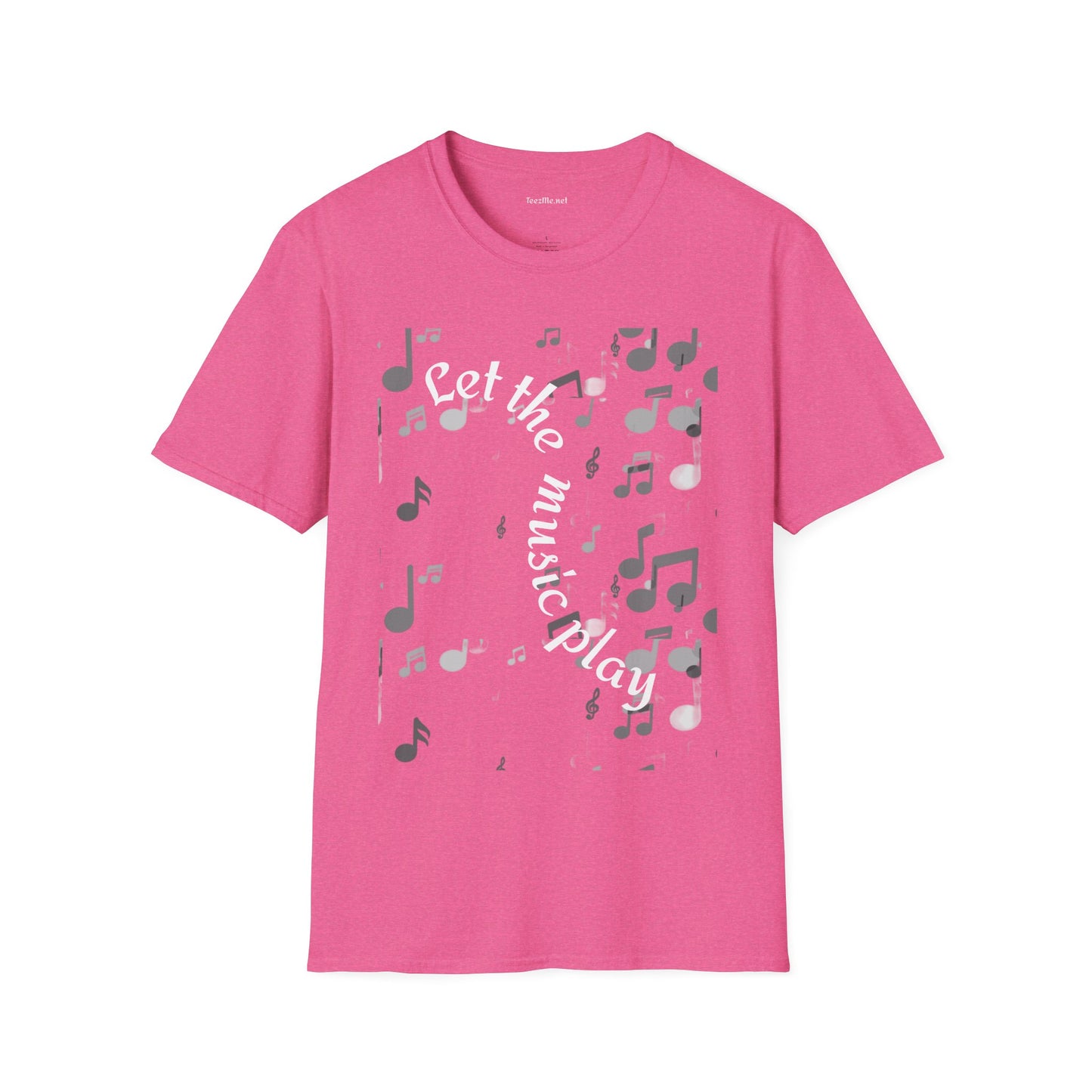 Let the music play - Unisex Sofy-Style Cotton Tee 100% Cotton