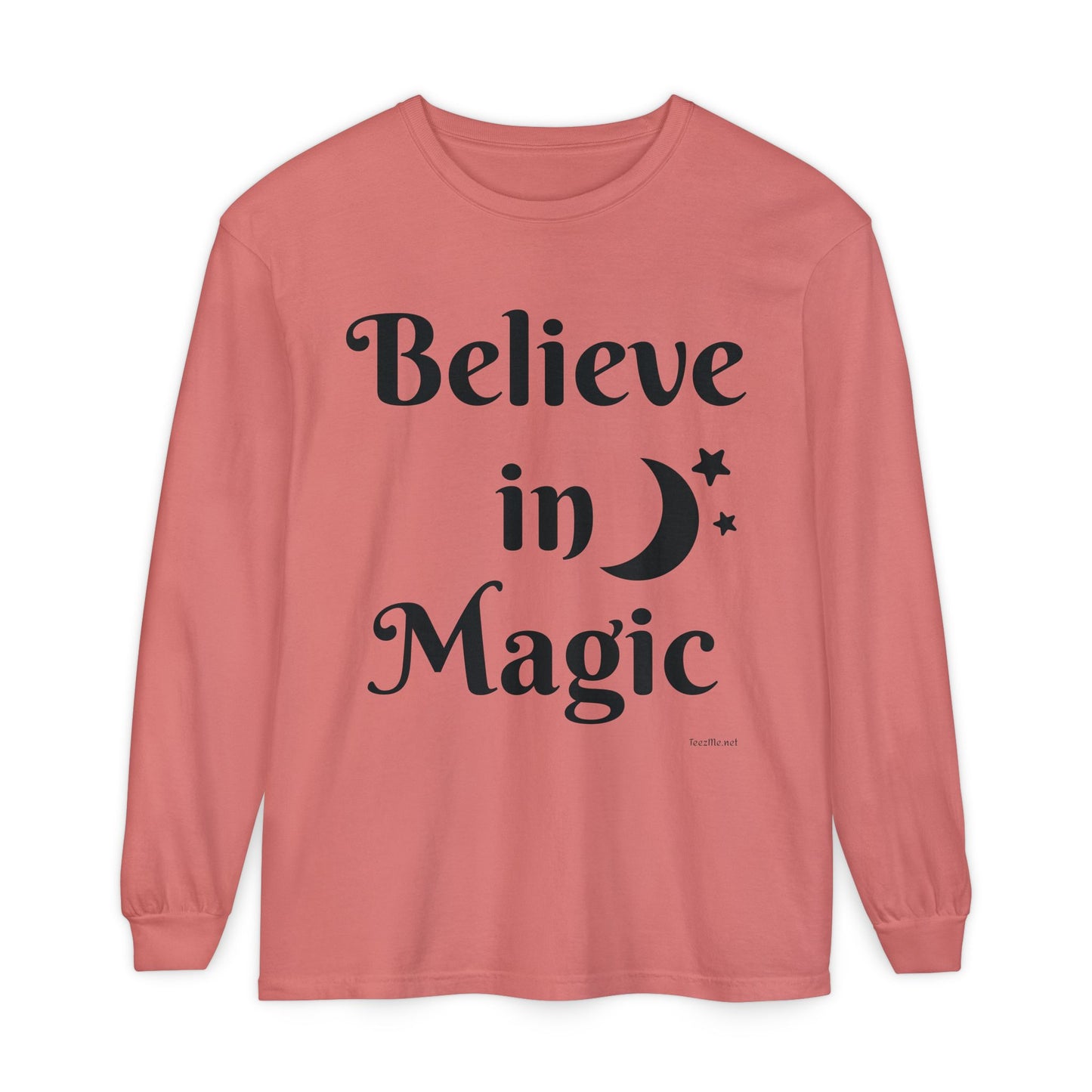 Believe in Magic - Unisex Garment-dyed Long Sleeve T-Shirt
