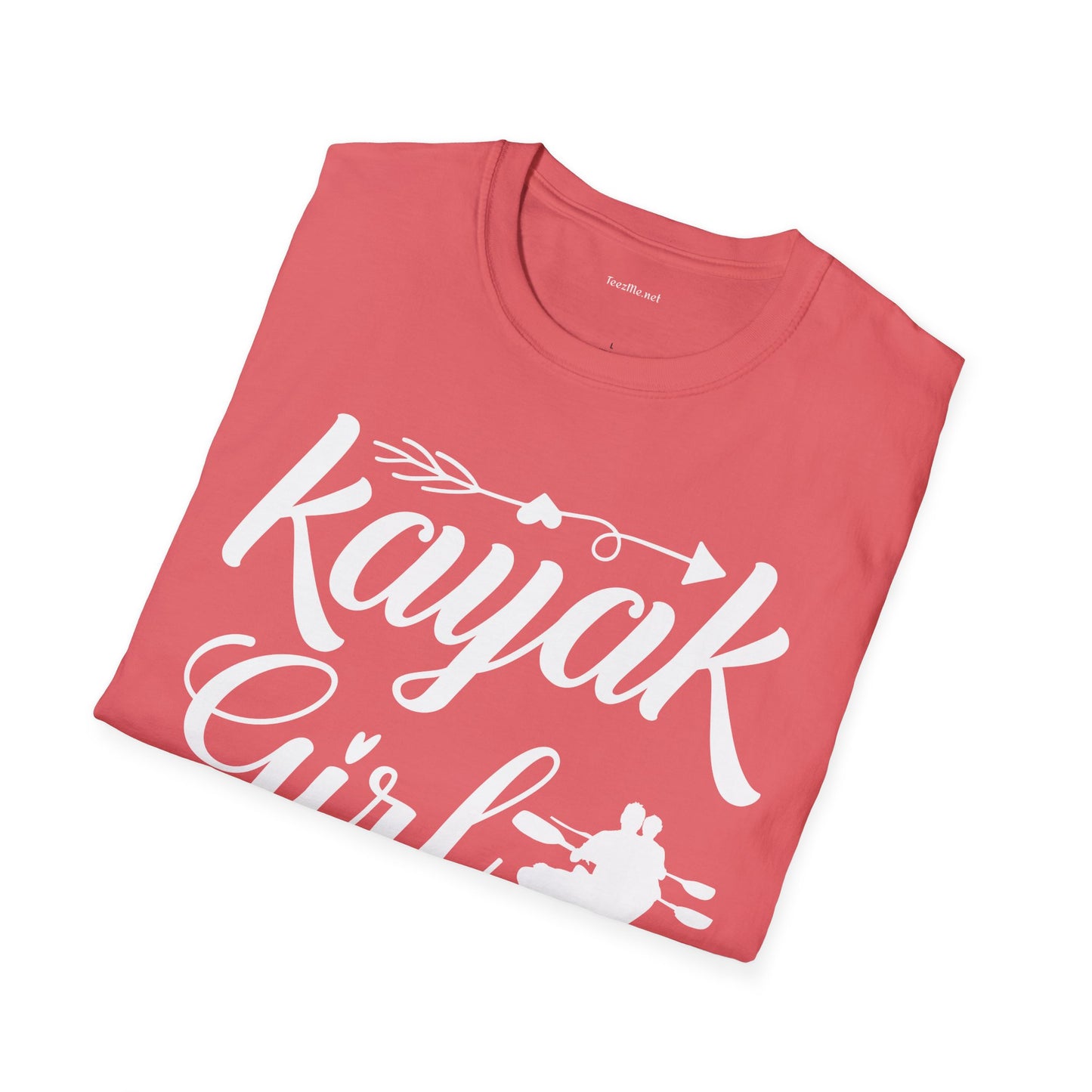 Kayak Girl - Unisex Softstyle T-Shirt 100% Cotton Graphic