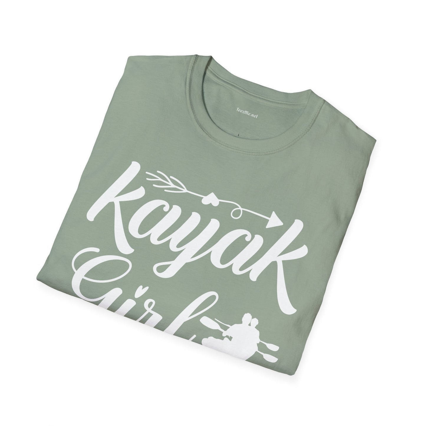 Kayak Girl - Unisex Softstyle T-Shirt 100% Cotton Graphic