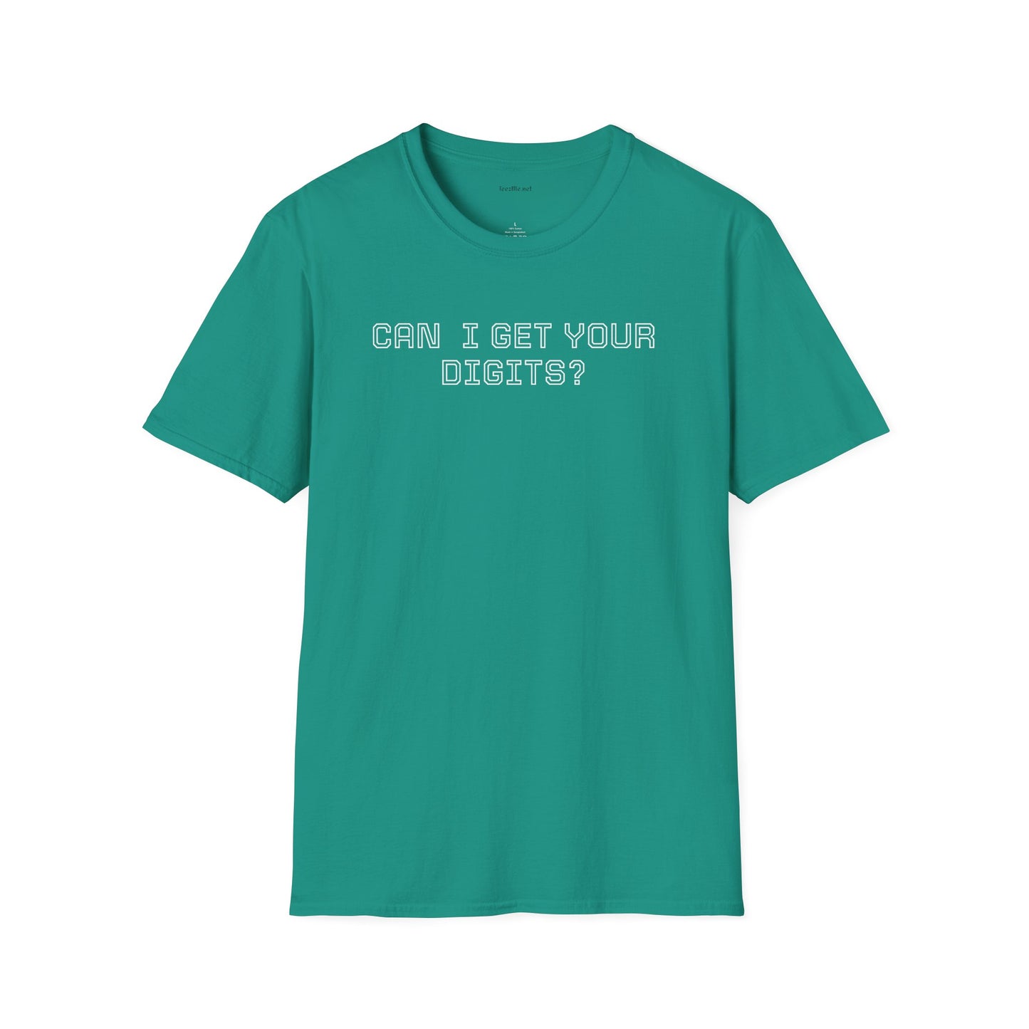 Can I get your digits? - Unisex Softstyle T-Shirt 100% Cotton Graphic