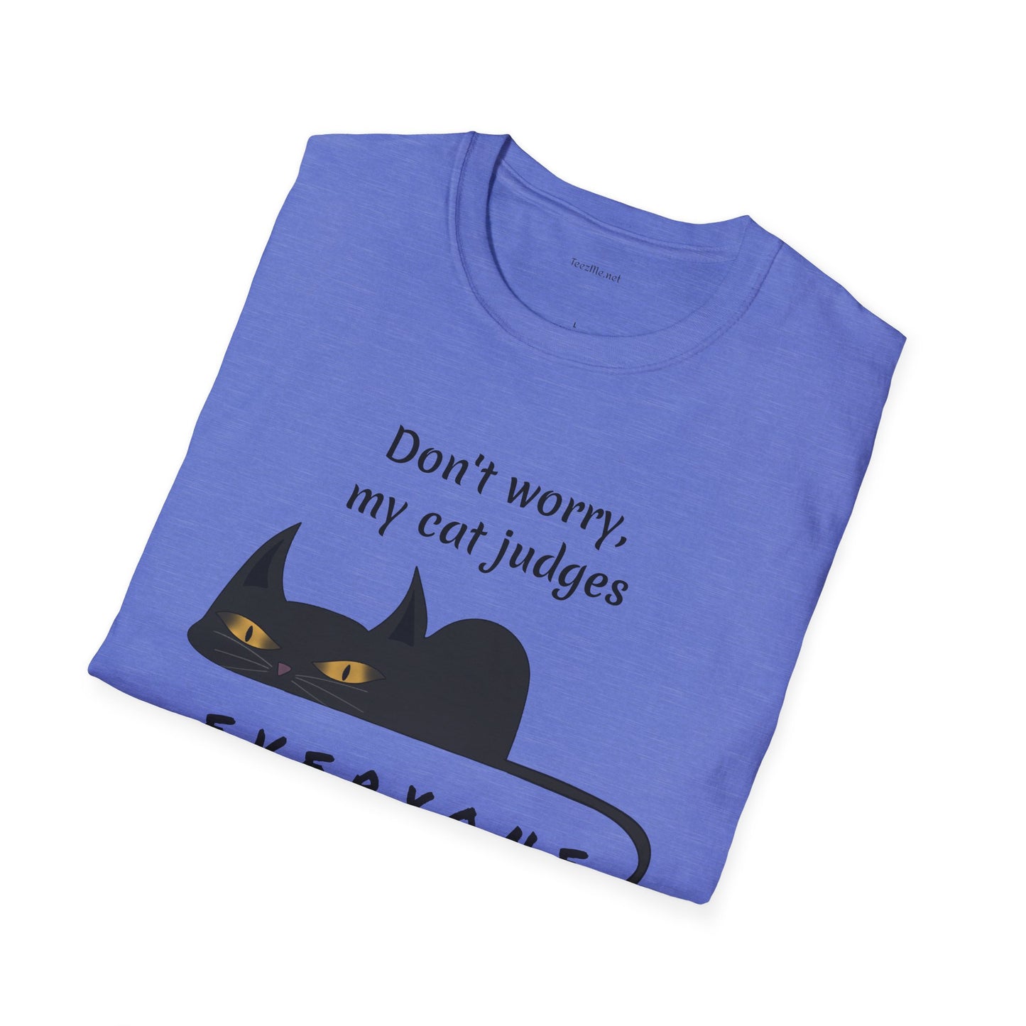 Judging Cat - Unisex Softstyle T-Shirt 100% Cotton Graphic