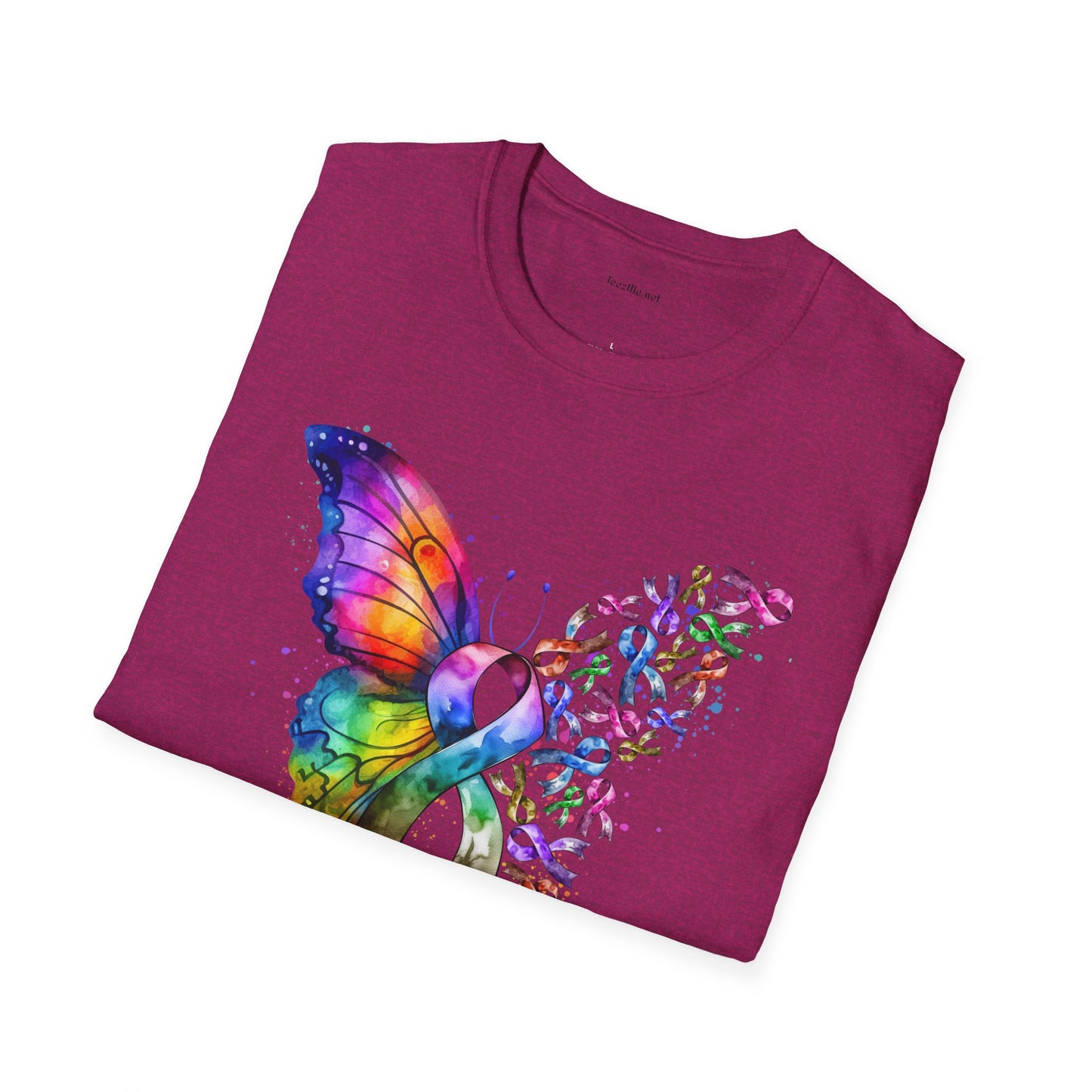 Fight Cancer - Unisex Softstyle T-Shirt 100% Cotton Graphic