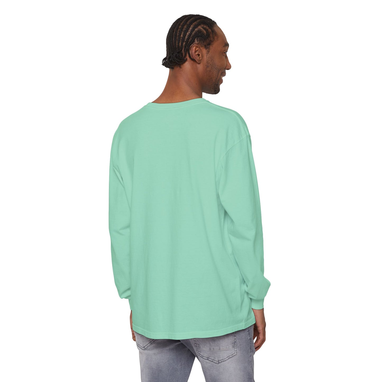 Resting Beach Face - Unisex Garment-dyed Long Sleeve T-Shirt