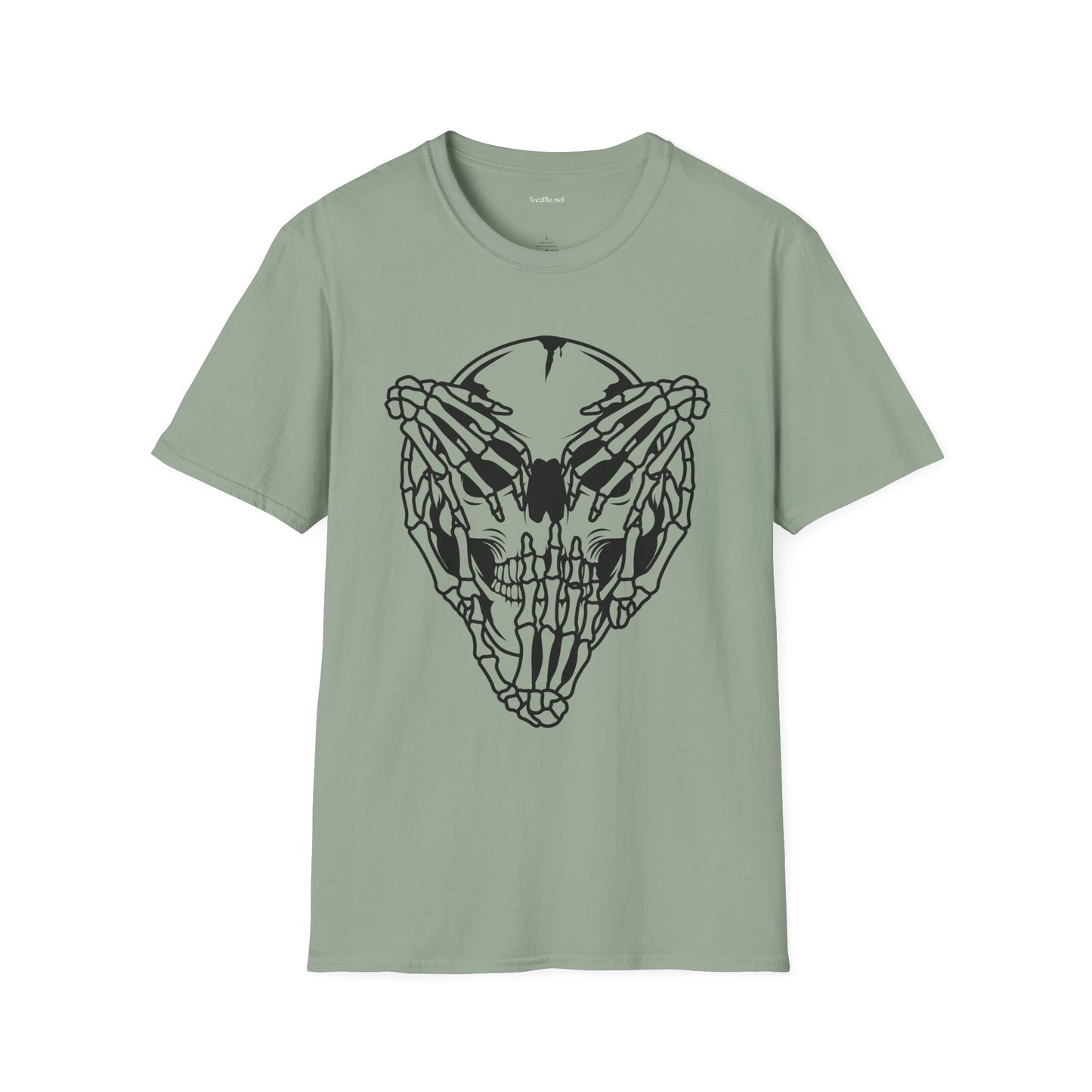 Hear Speak See No Evil Skull Unisex Softstyle T-Shirt 100% Cotton Graphic
