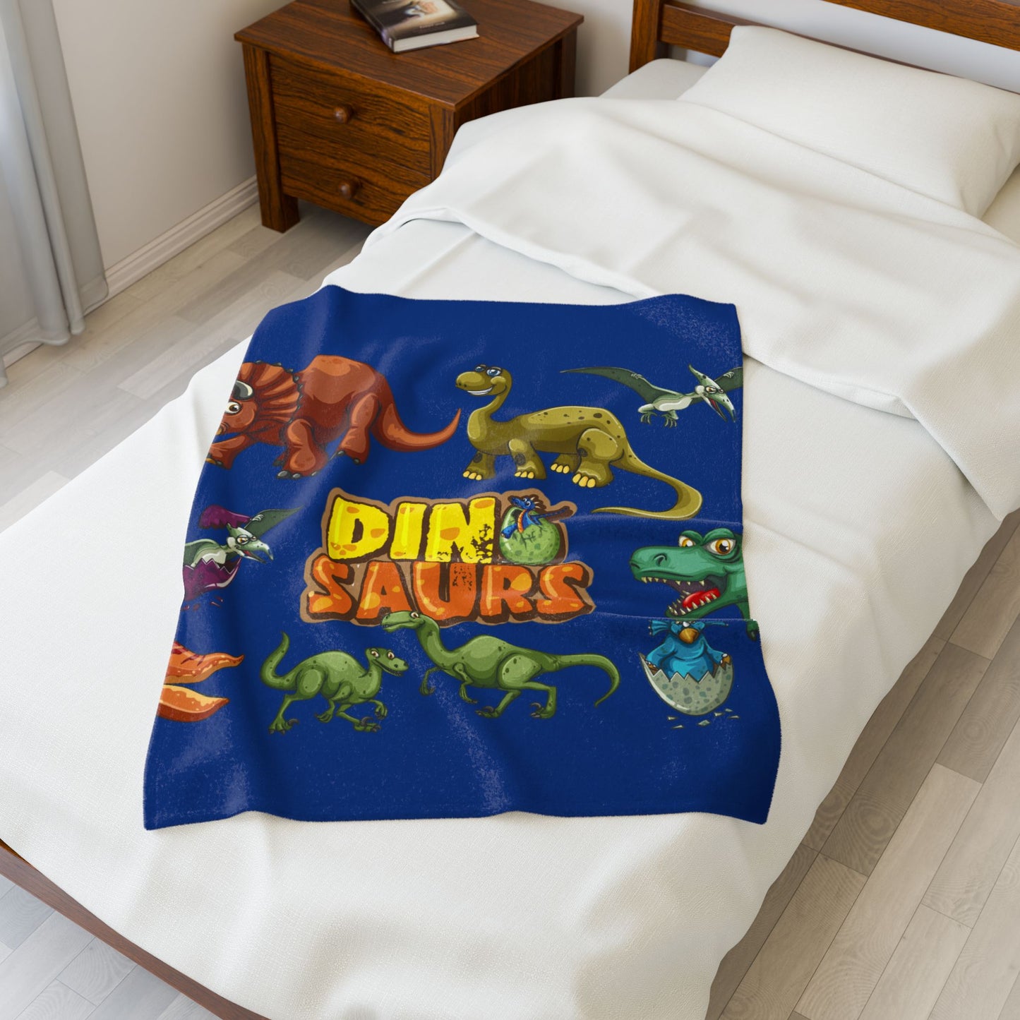 Dinosaurs Velveteen Plush Blanket