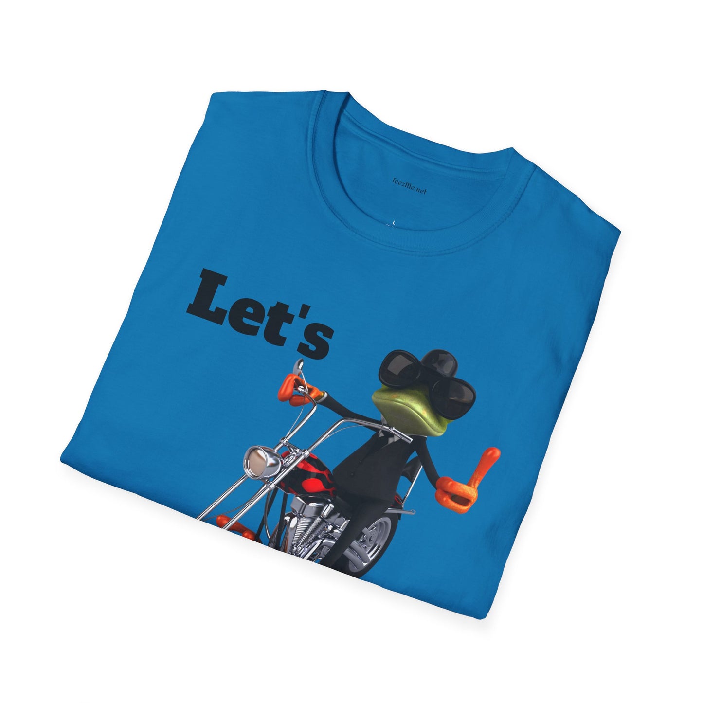 Let's Ride - Unisex Softstyle T-Shirt 100% Cotton Graphic Motorcycle Harley