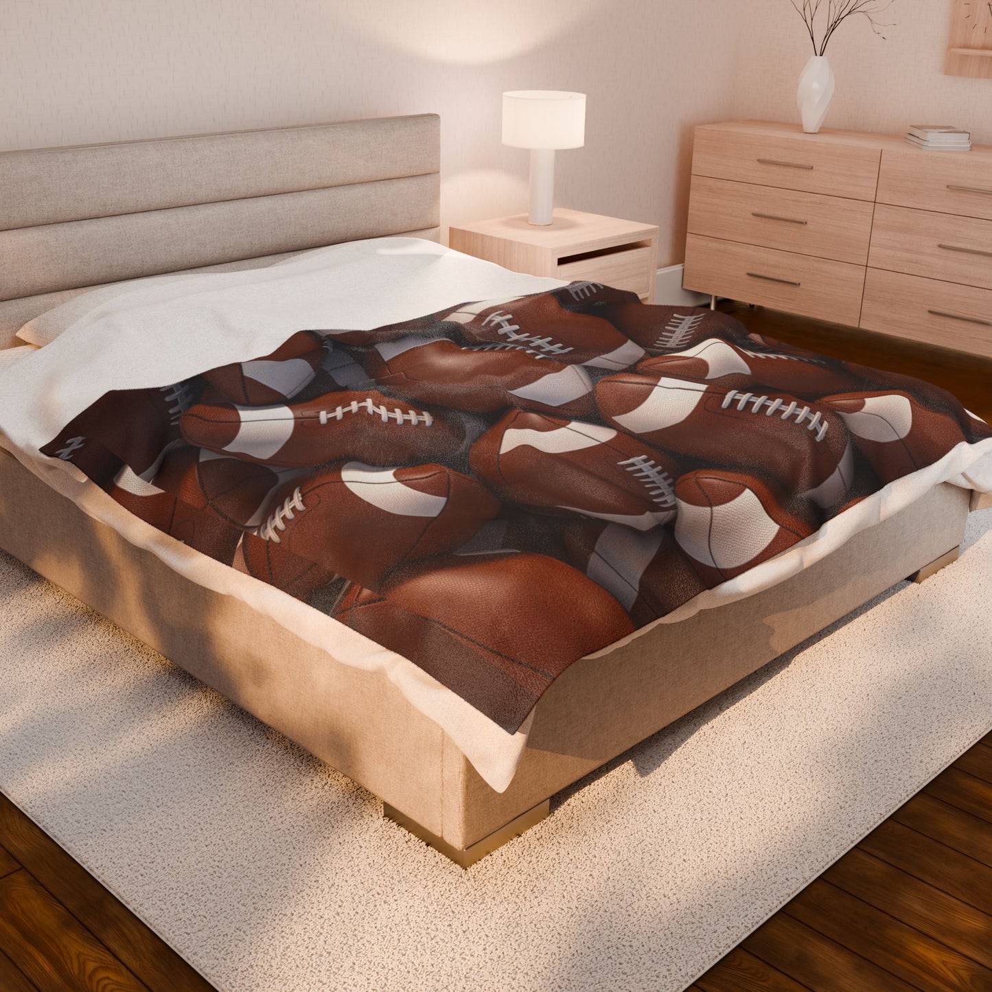 Football - Velveteen Plush Blanket
