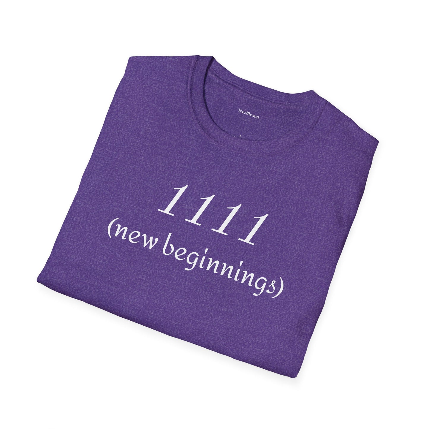 1111 (new beginnings) - Unisex Softstyle T-Shirt 100% Cotton Graphic #angel numbers