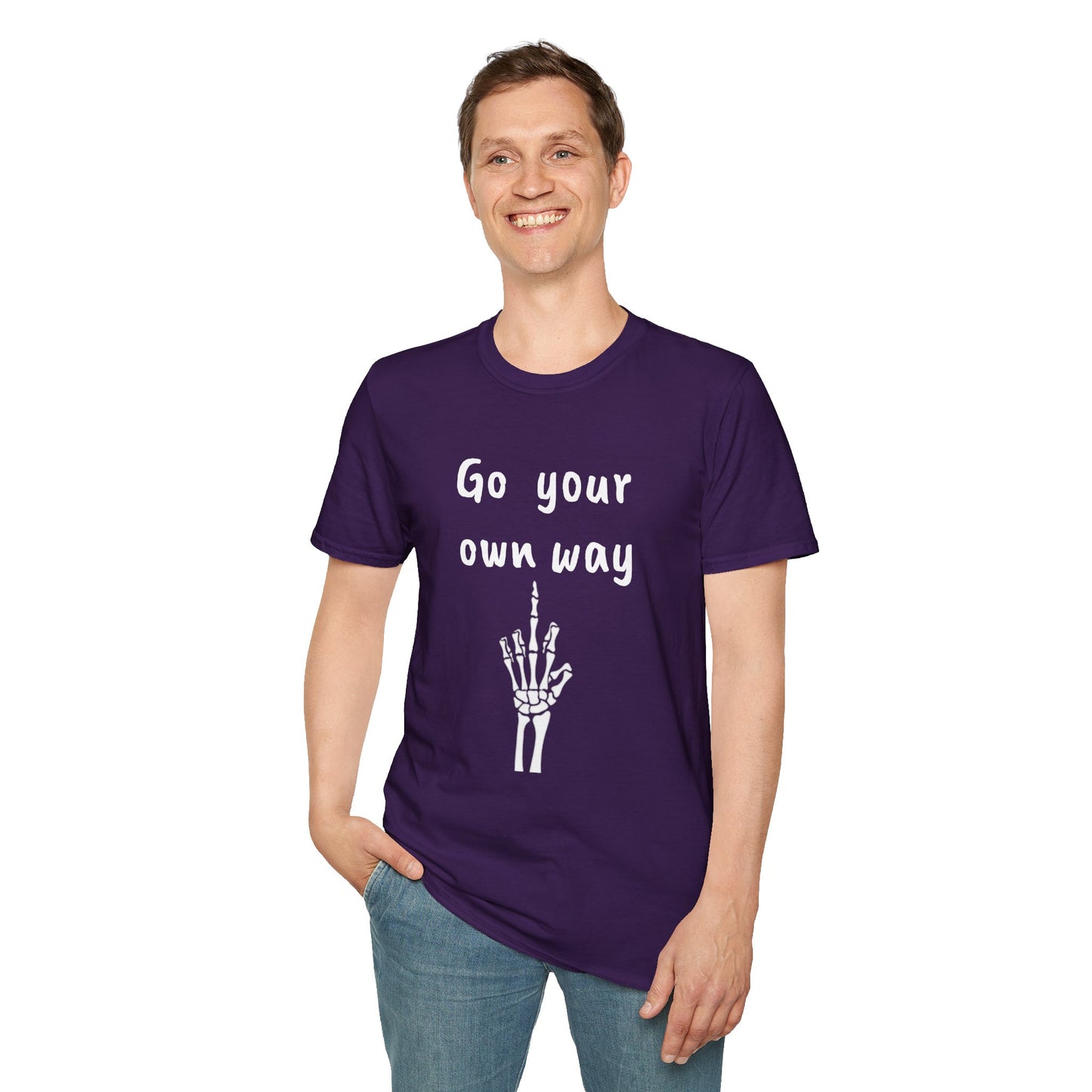 Go your own way - Unisex Softstyle T-Shirt 100% Cotton Graphic