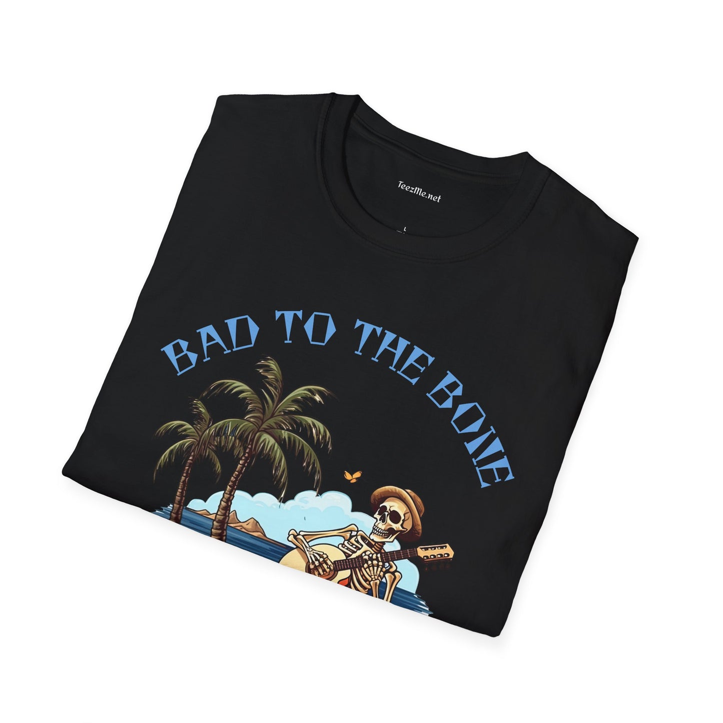 Bad to the Bone Unisex Softstyle T-Shirt 100% Cotton Graphic