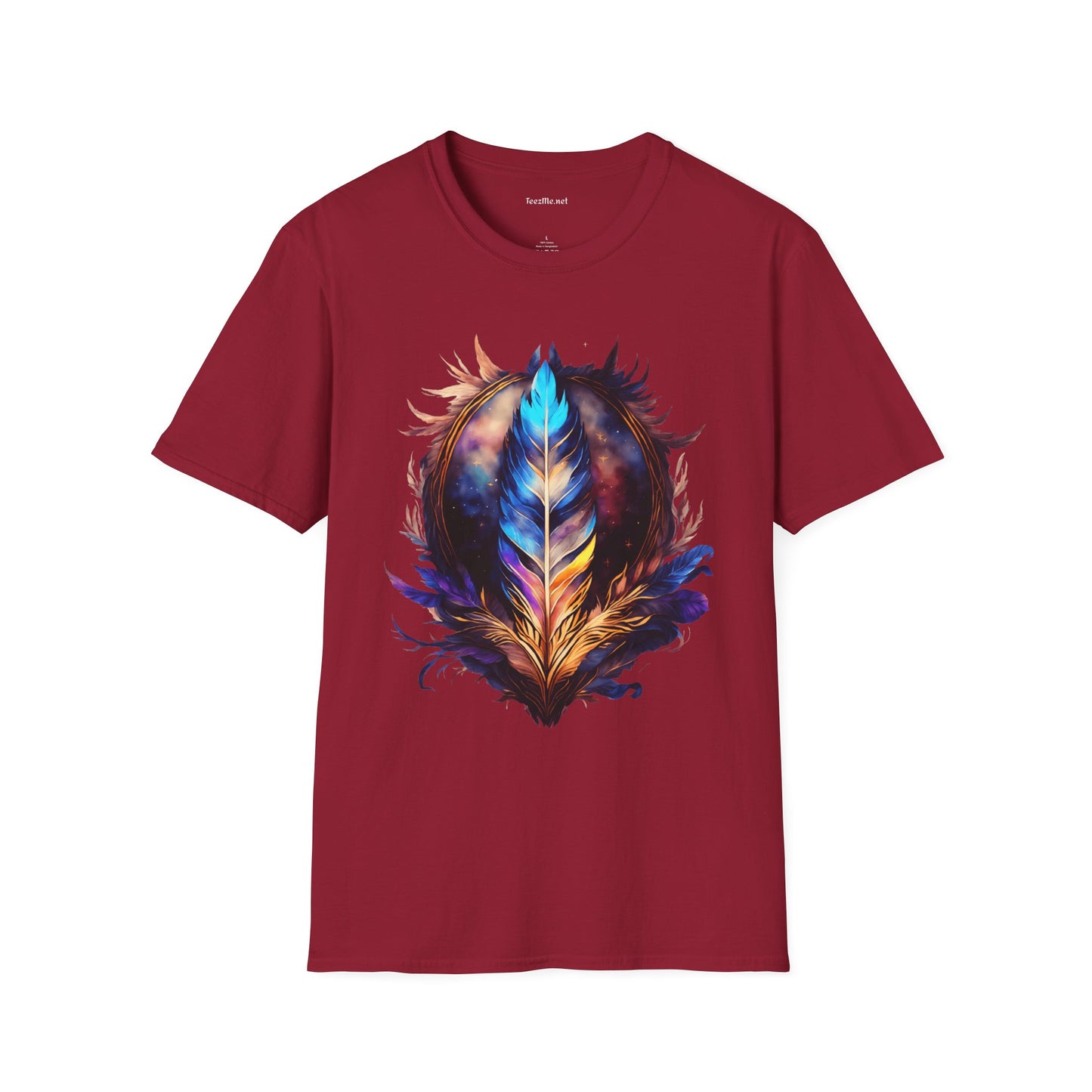 Eagle Feather Unisex Softstyle T-Shirt 100% Cotton Graphic