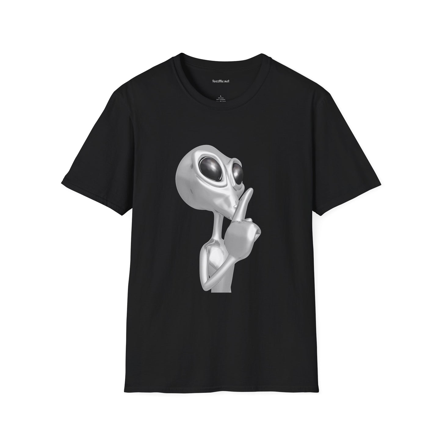 Secret Alien - Unisex Softstyle T-Shirt 100% Cotton Graphic