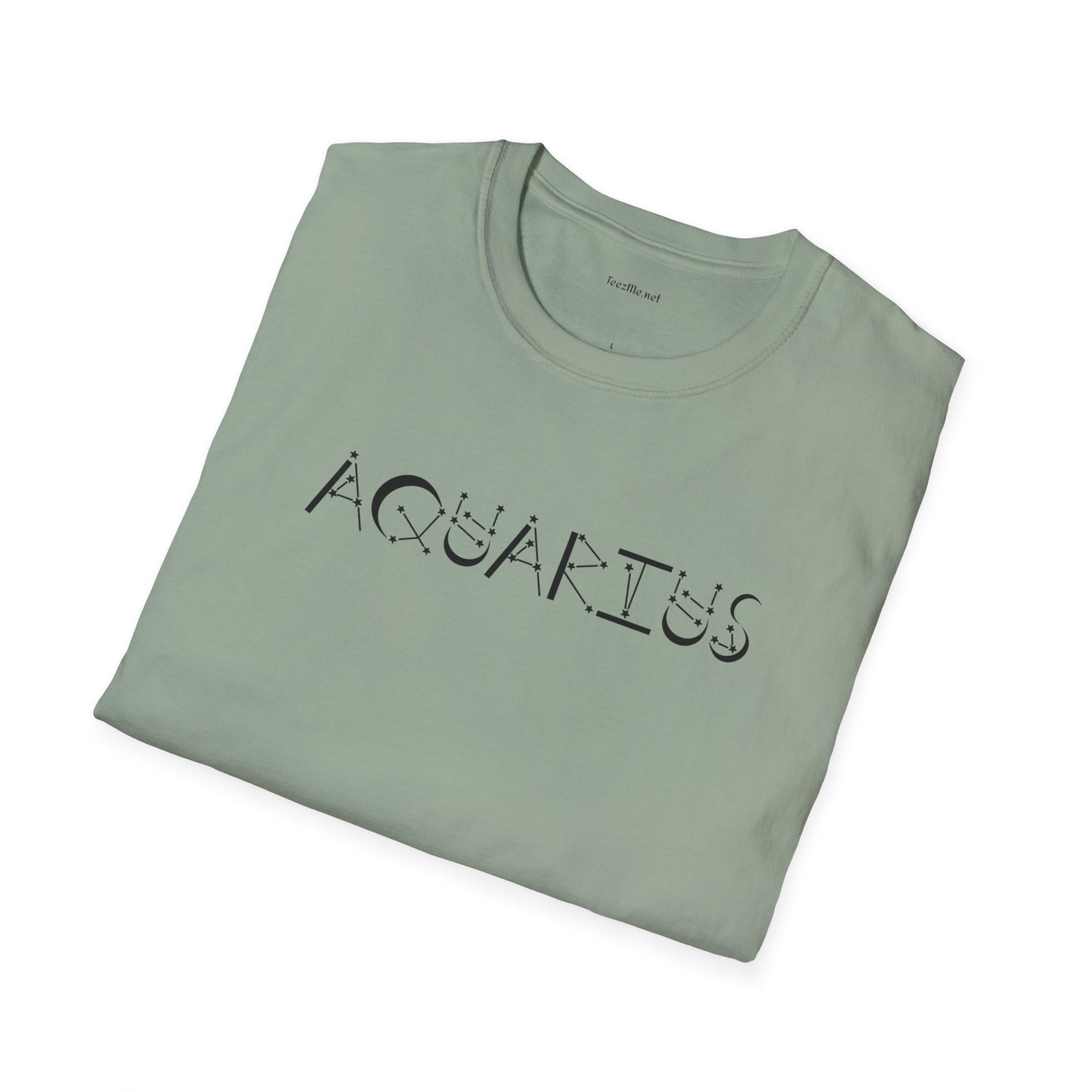 Aquarius Zodiac - Unisex Softstyle T-Shirt 100% Cotton Graphic