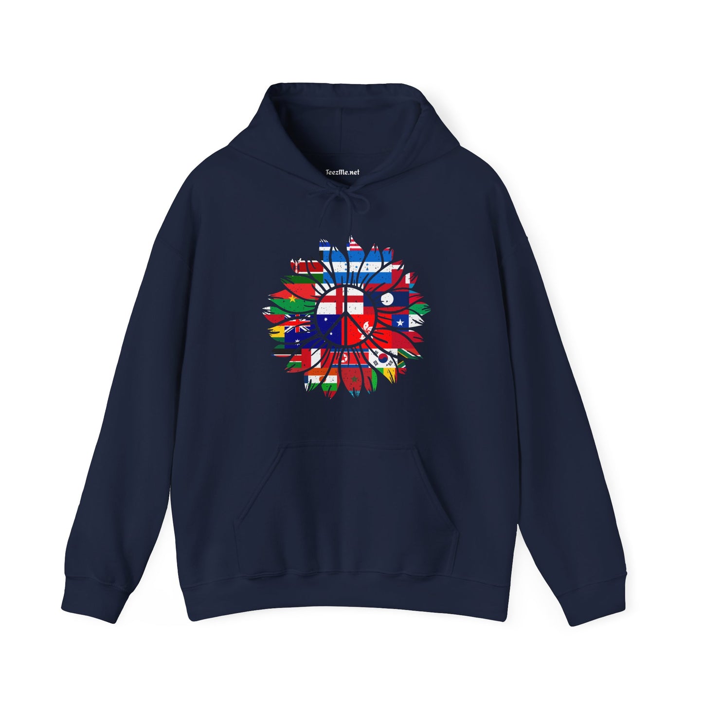 World Peace Flower Unisex Heavy Blend™ Hooded Sweatshirt