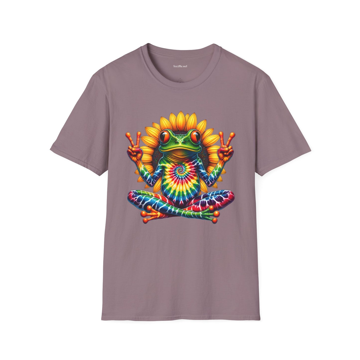 Peace Frog Tie-dye Unisex Softstyle T-Shirt 100% Cotton  #tarot