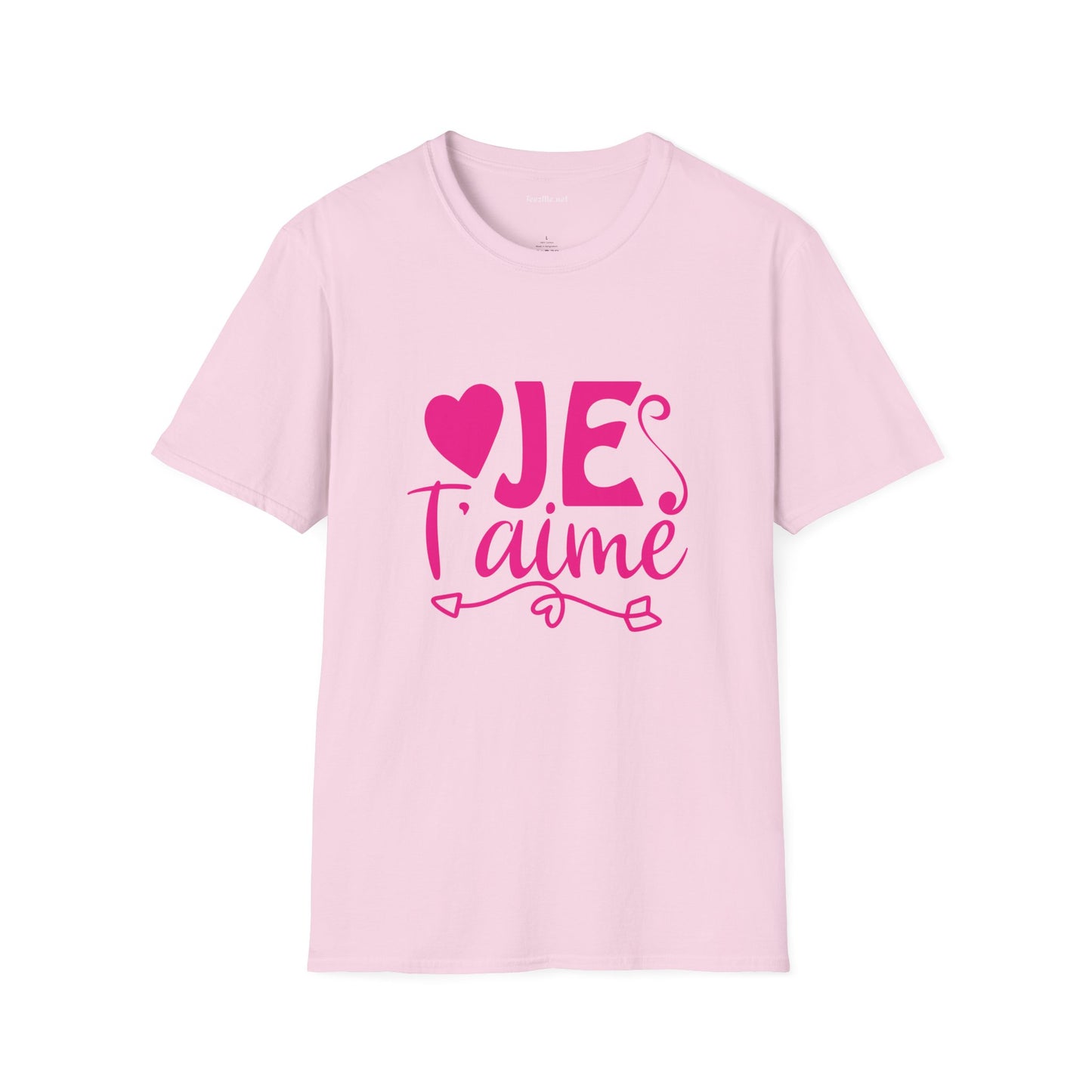 Je T’aime Unisex Softstyle T-Shirt 100% Cotton Graphic