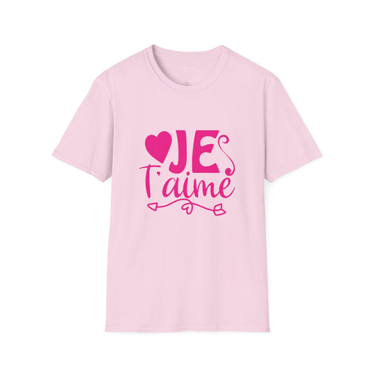 Je T’aime Unisex Softstyle T-Shirt 100% Cotton Graphic