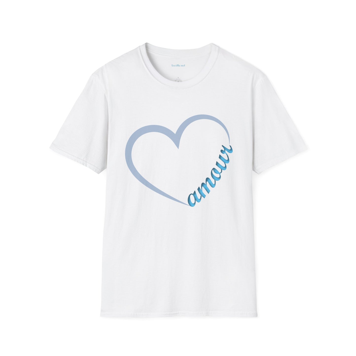 Amour (Turquoise) Unisex Softstyle T-Shirt 100% Cotton Graphic