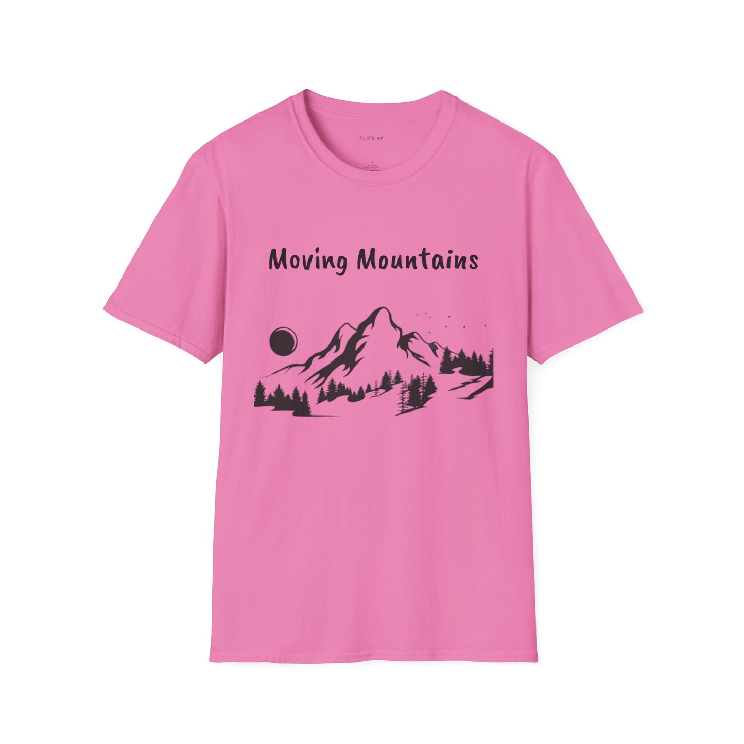 Moving Mountains - Unisex Softstyle T-Shirt 100% Cotton Graphic