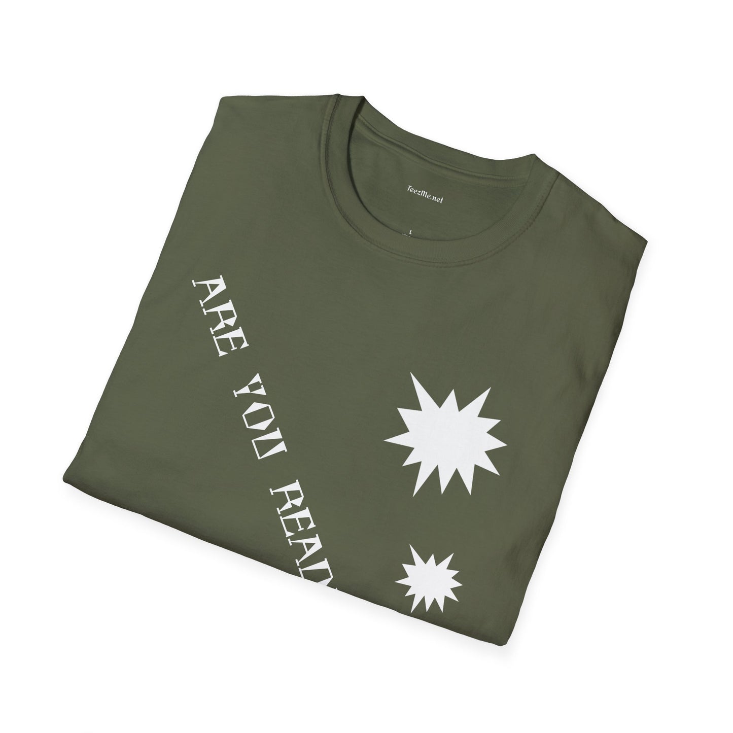 ARE YOU READY TO GO? - Unisex Softstyle T-Shirt 100% Cotton Graphic