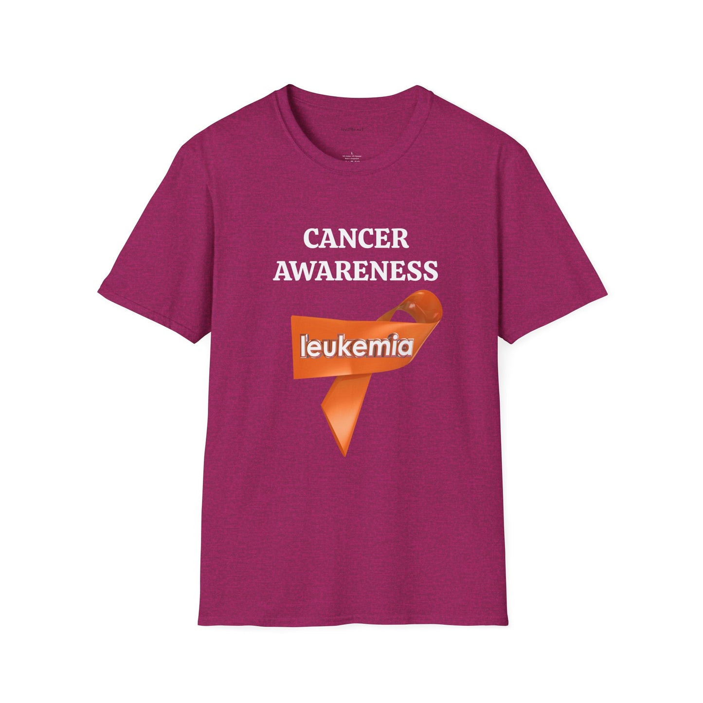 Leukemia Cancer Awareness - Unisex Softstyle T-Shirt 100% Cotton Graphic