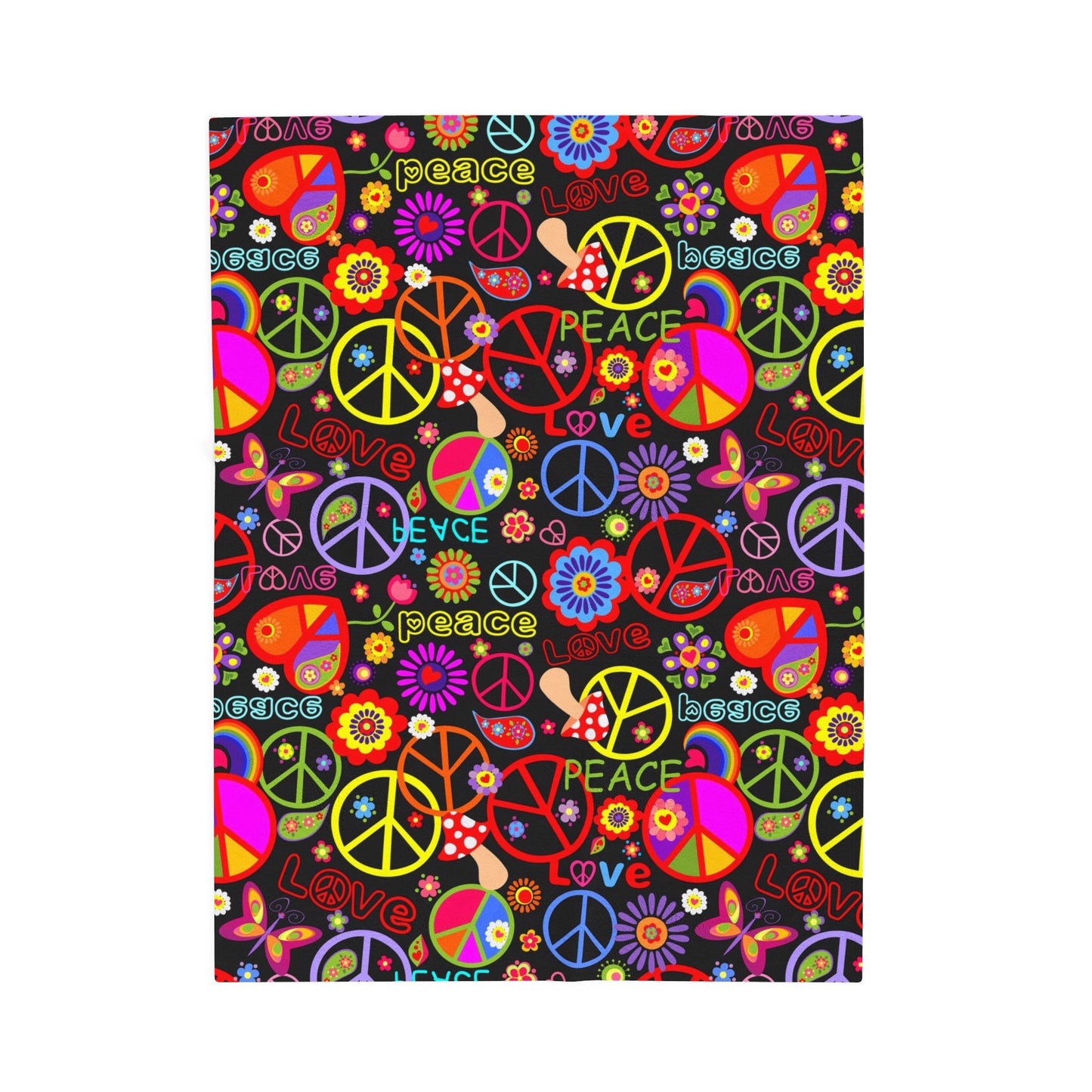 Hippie - Velveteen Plush Blanket