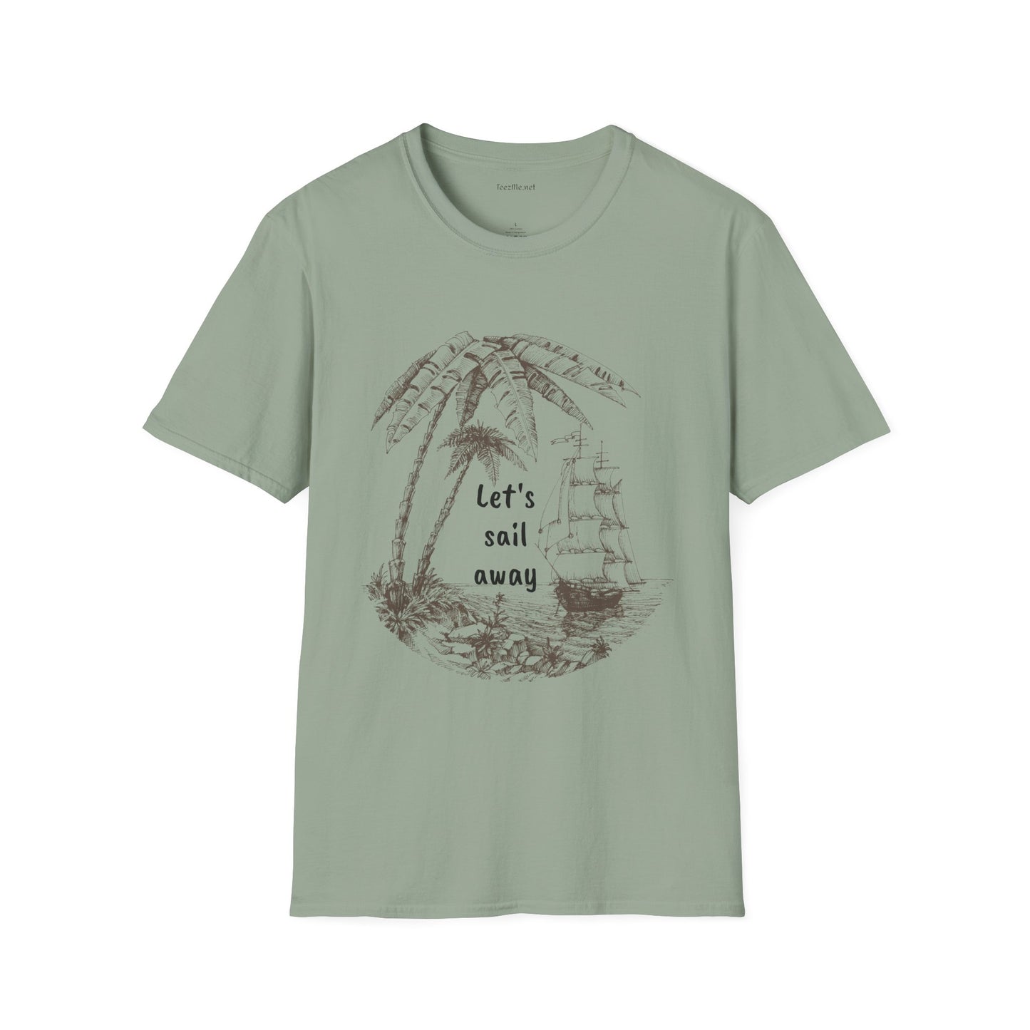 Let's sail away - Unisex Softstyle T-Shirt 100% Cotton Graphic