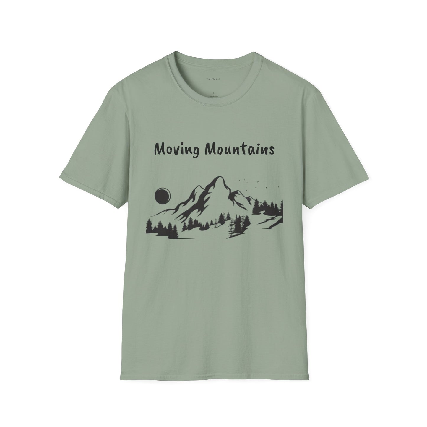 Moving Mountains - Unisex Softstyle T-Shirt 100% Cotton Graphic
