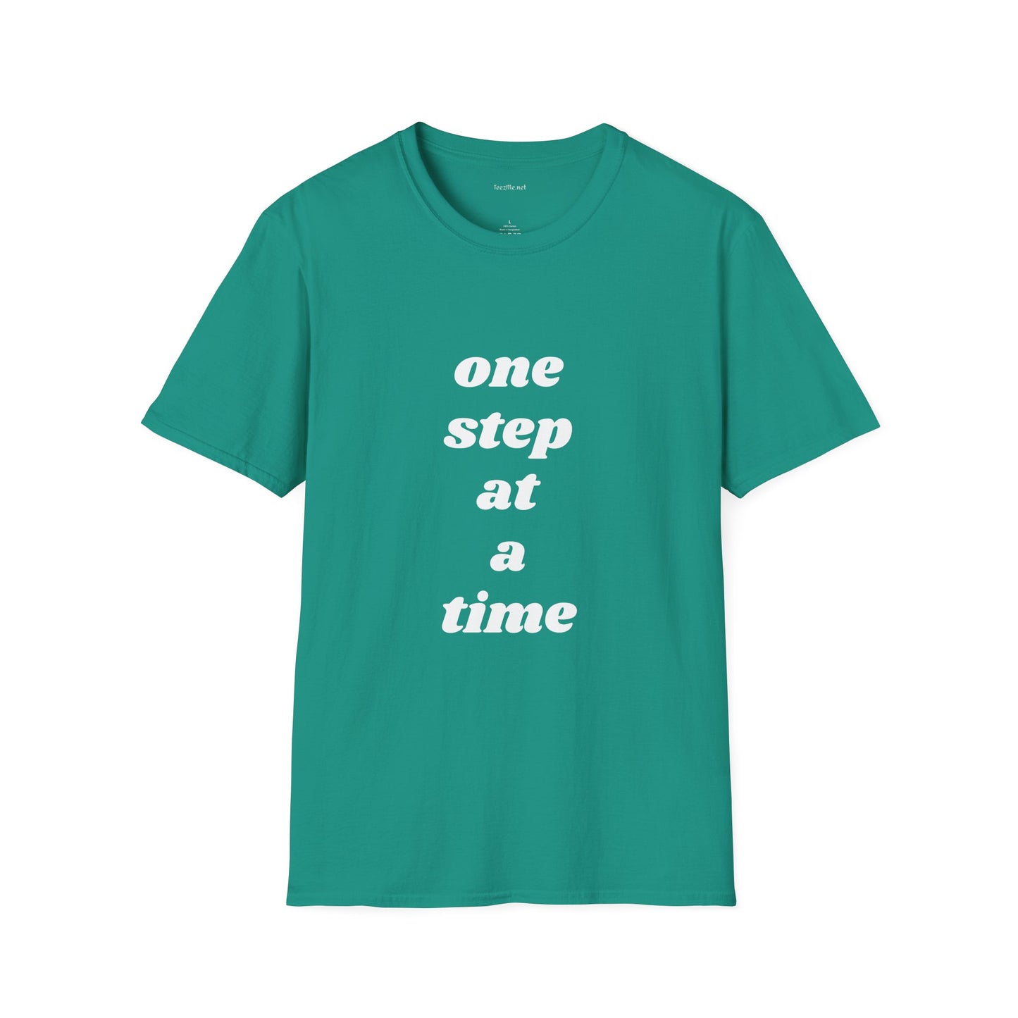 One step at a time - Unisex Softstyle T-Shirt 100% Cotton Graphic