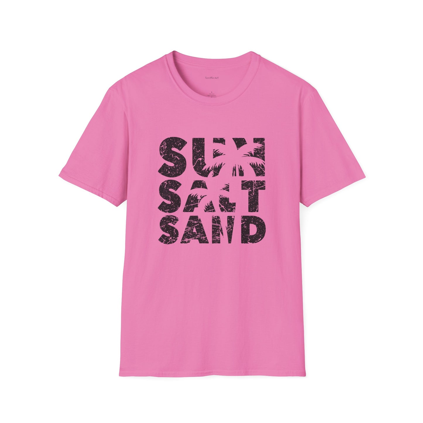 Sun Salt Sand - Unisex Softstyle T-Shirt 100% Cotton Graphic