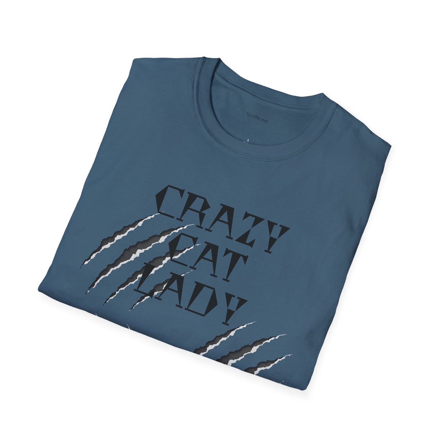 Crazy Cat Lady - Unisex Softstyle T-Shirt 100% Cotton Graphic