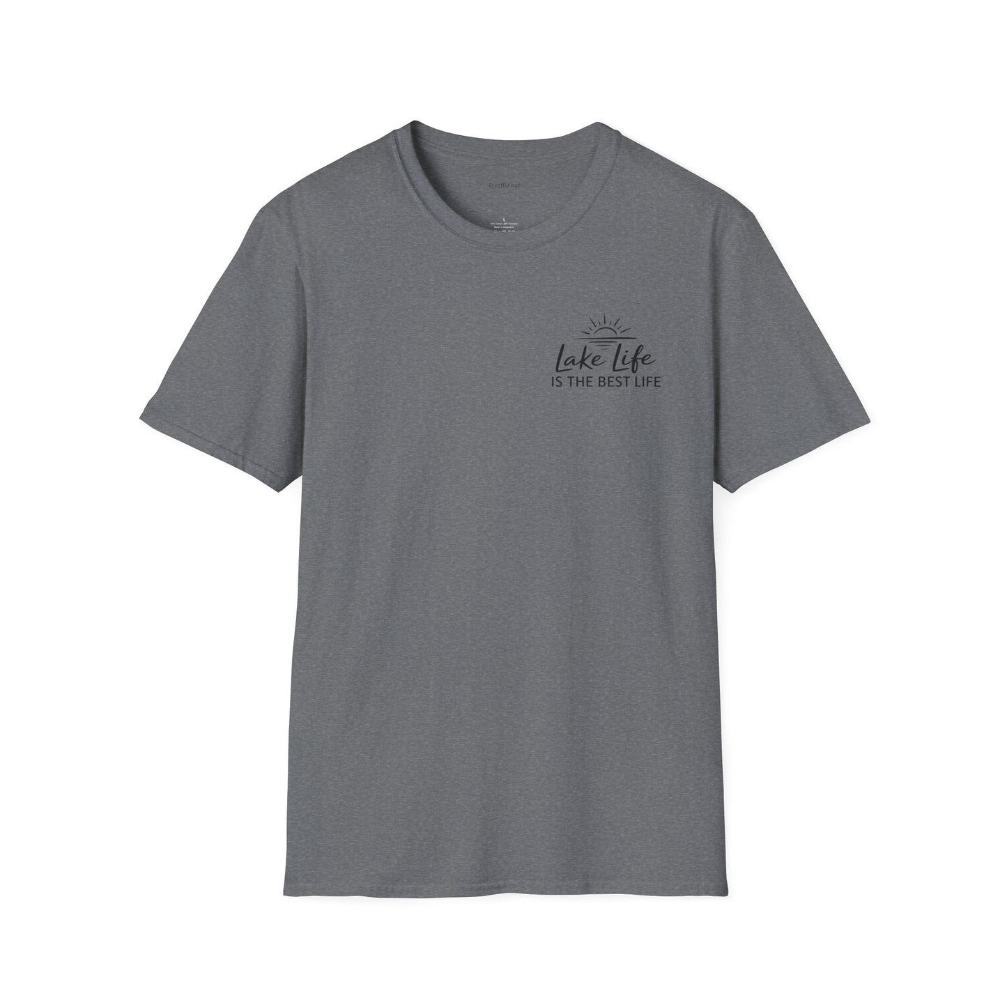 Lake Life Best Life - Unisex Softstyle T-Shirt 100% Cotton Graphic