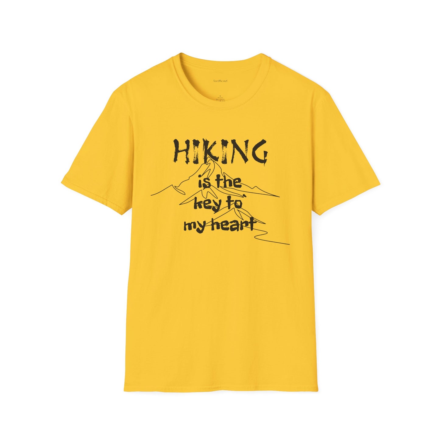 Hiking is the key to my heart - Unisex Softstyle T-Shirt 100% Cotton Graphic