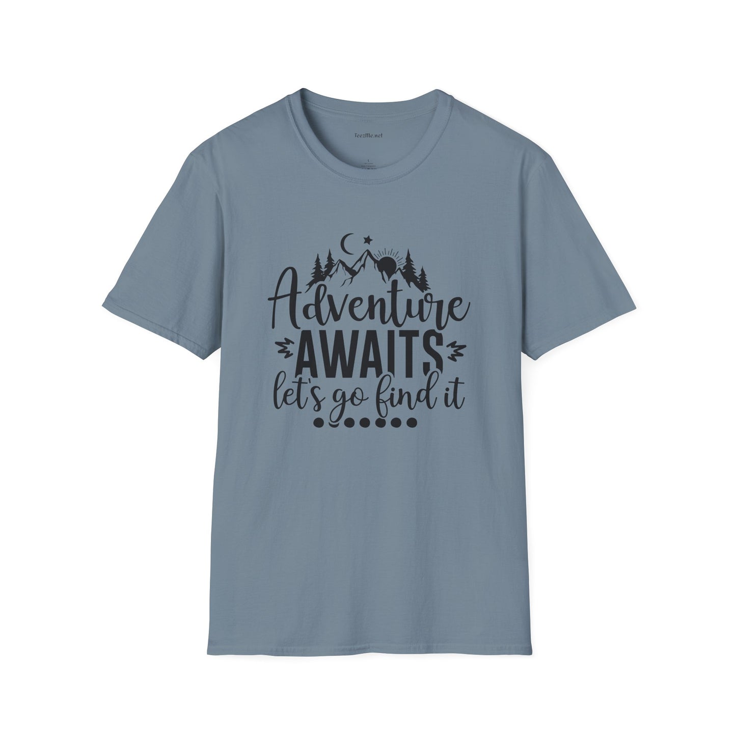 Adventure Awaits Unisex Softstyle T-Shirt 100% Cotton Graphic