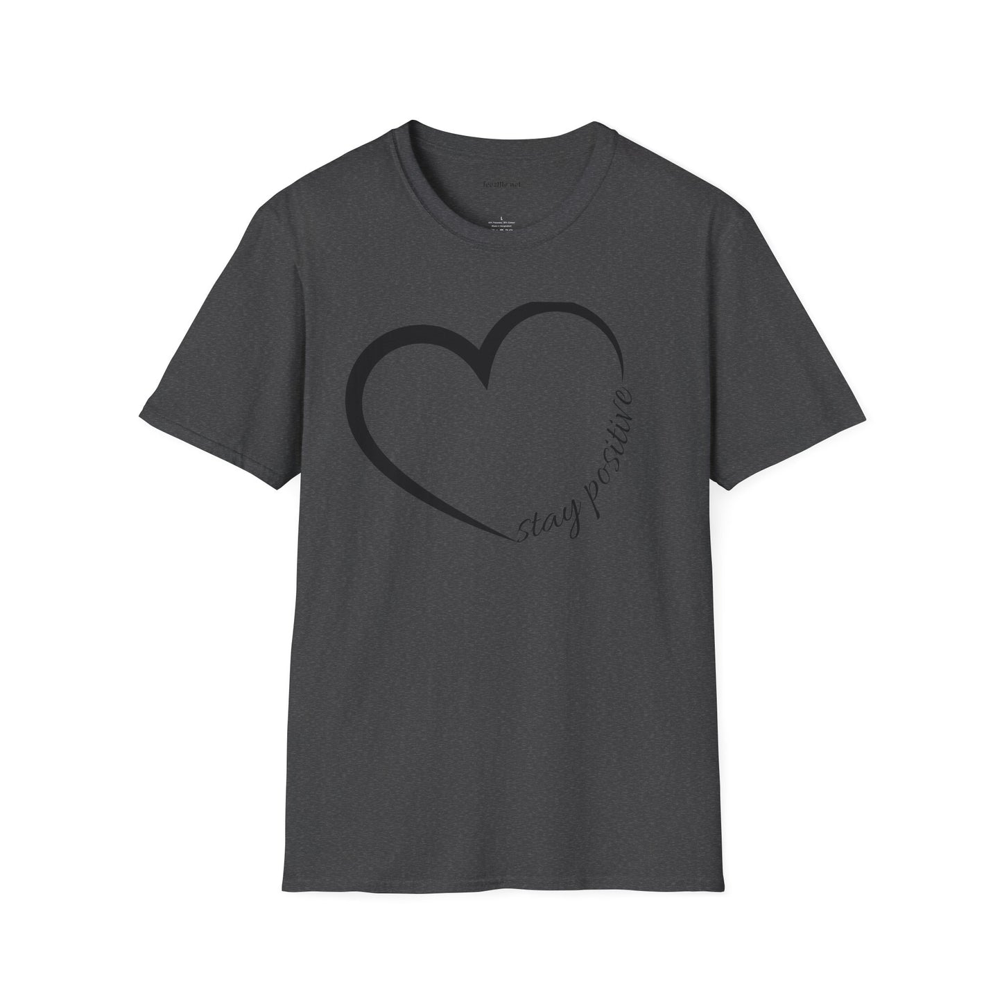 Stay Positive Unisex Softstyle T-Shirt 100% Cotton Graphic