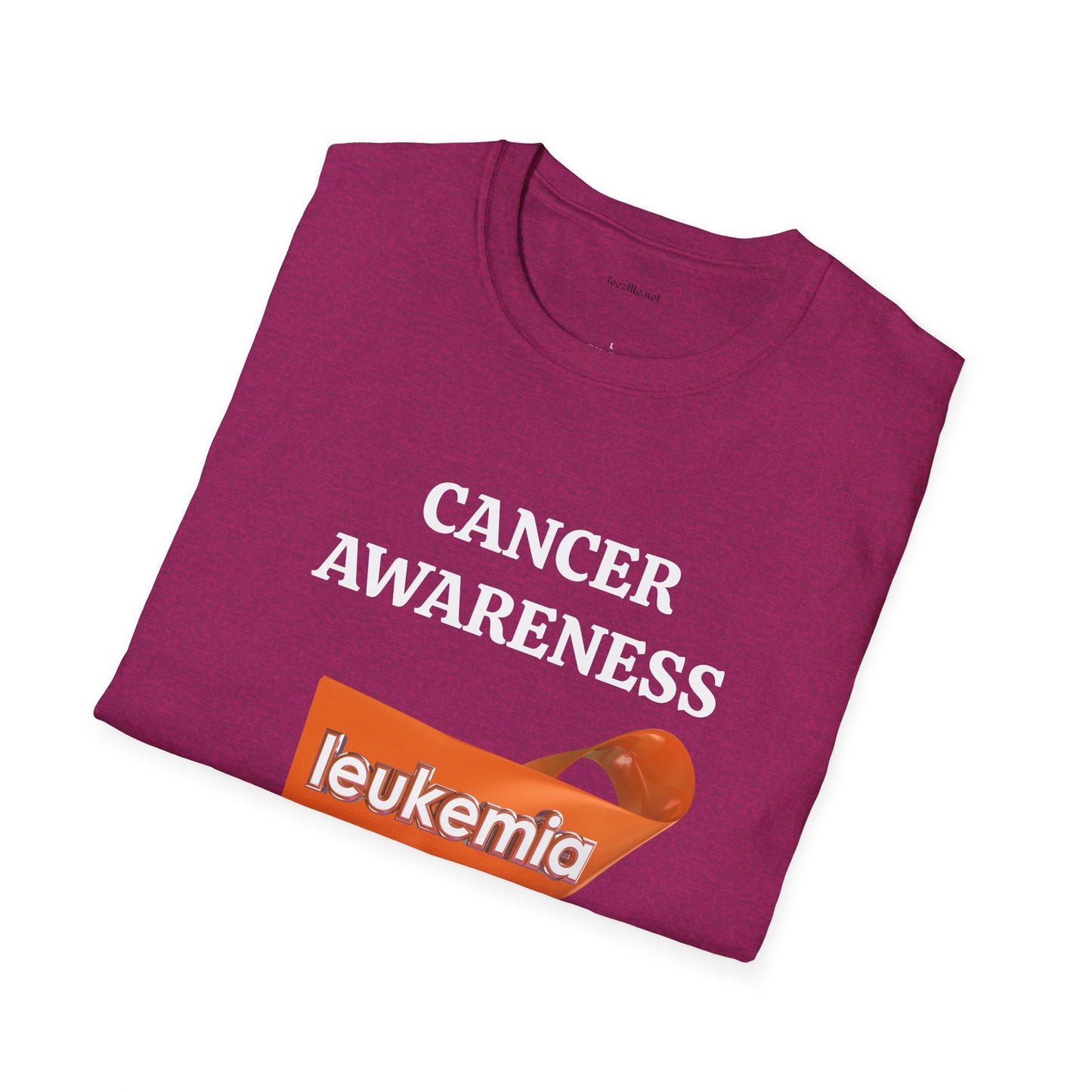 Leukemia Cancer Awareness - Unisex Softstyle T-Shirt 100% Cotton Graphic