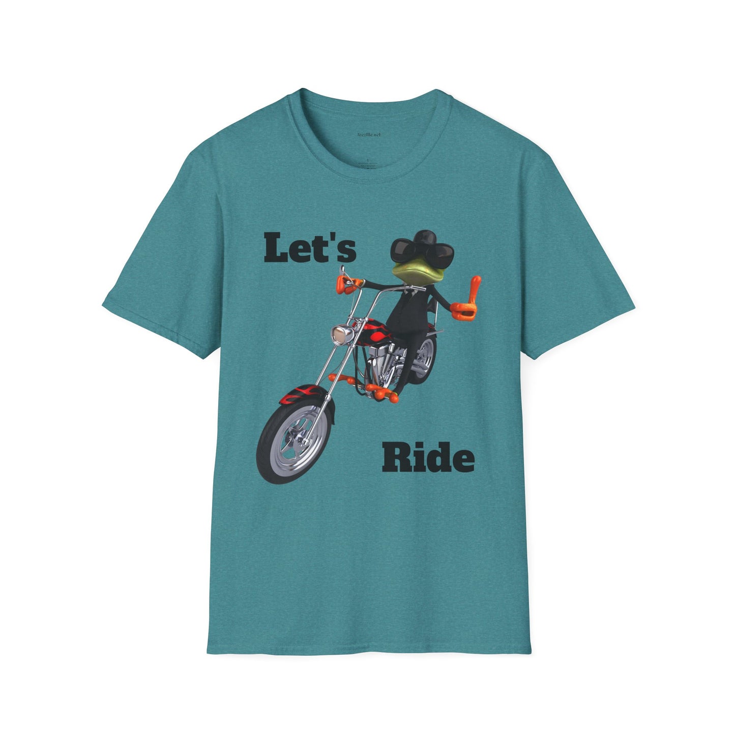 Let's Ride - Unisex Softstyle T-Shirt 100% Cotton Graphic Motorcycle Harley