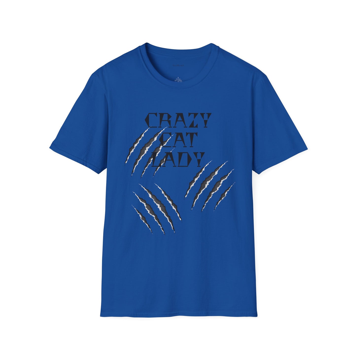 Crazy Cat Lady - Unisex Softstyle T-Shirt 100% Cotton Graphic