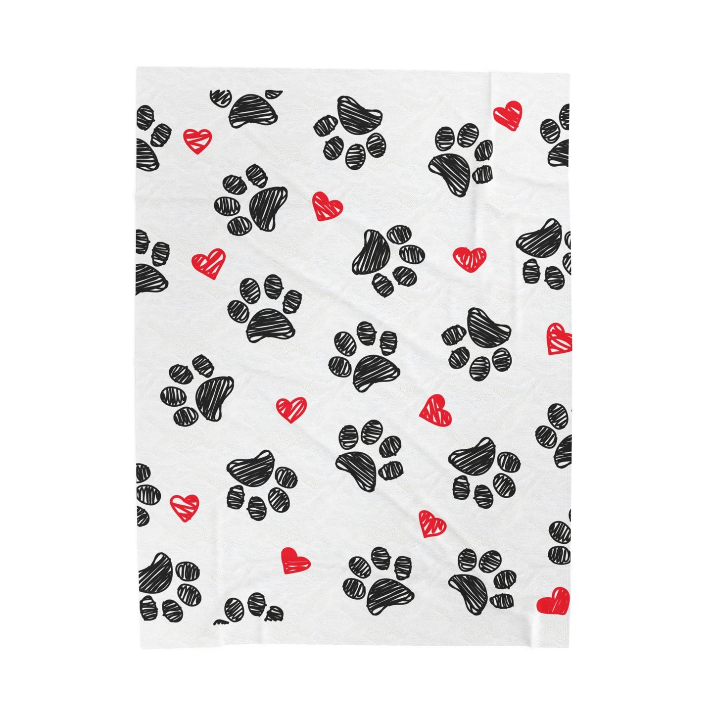 Love Paws Velveteen Plush Blanket birthday valentine gift