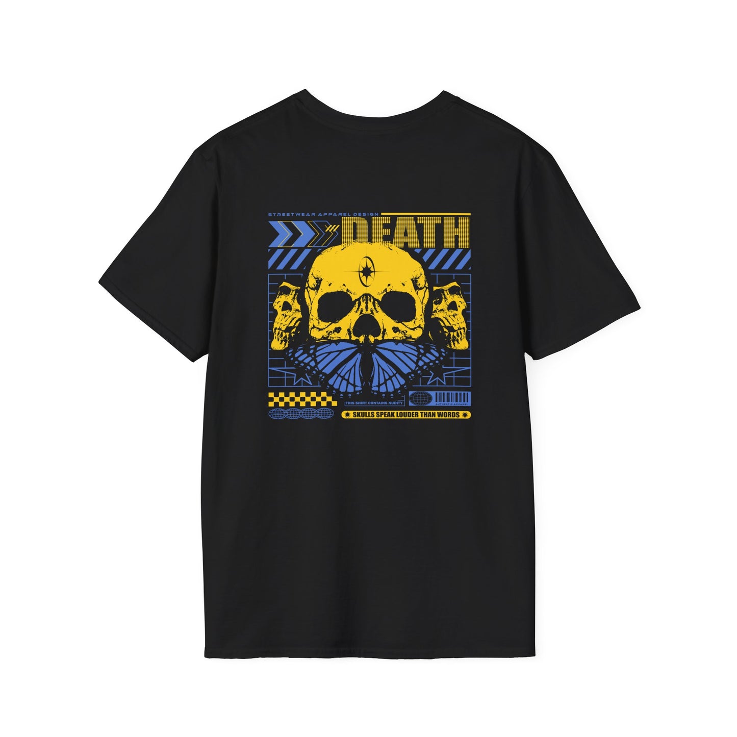 Grunge Skull Urban Unisex SoftStyle T-Shirt 100% Cotton