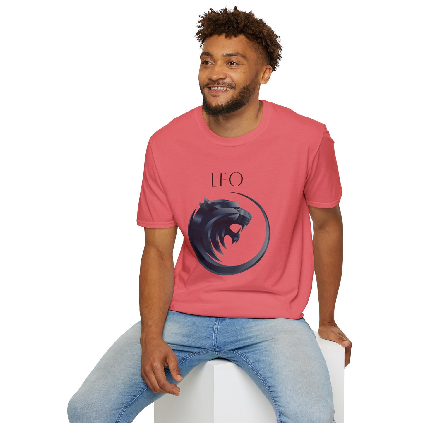LEO - Unisex Softstyle T-Shirt 100% Cotton Graphic