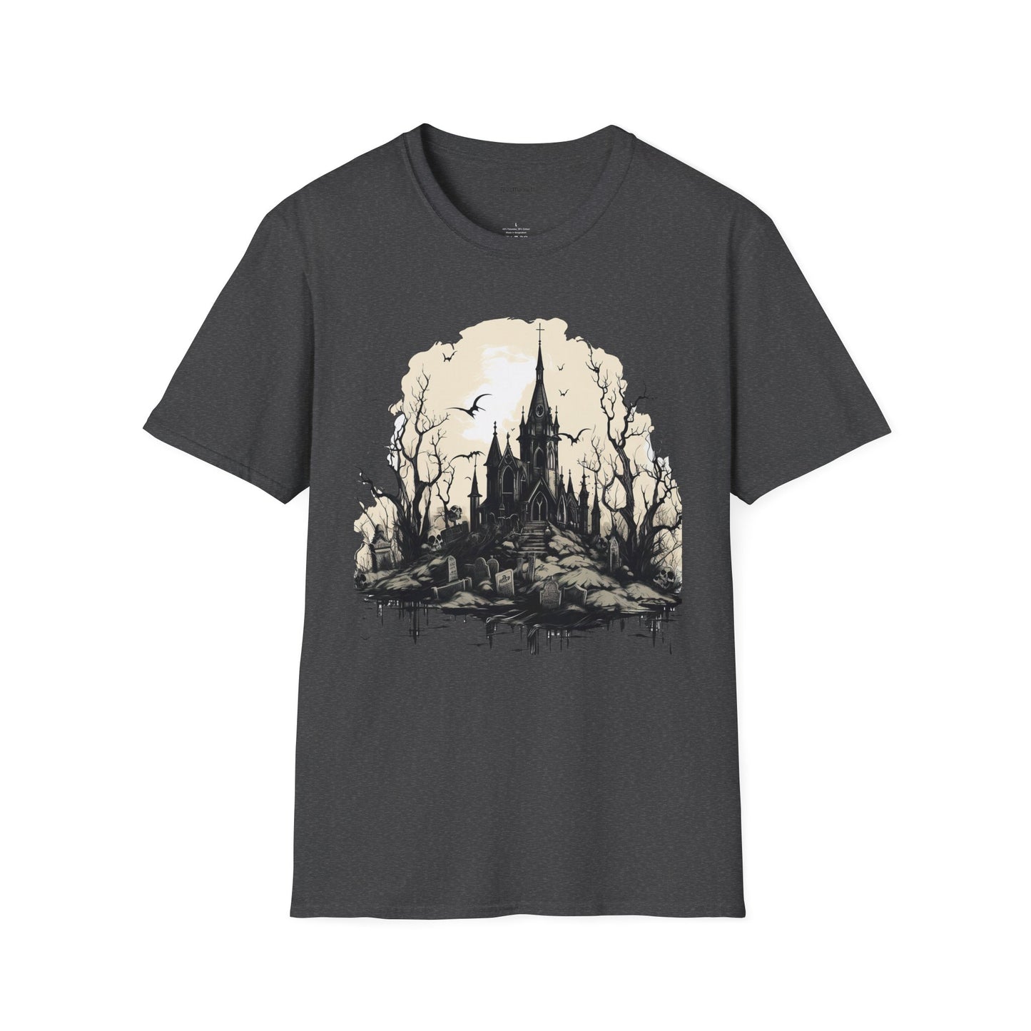 Gothic Castle - Unisex Softstyle T-Shirt 100% Cotton Graphic